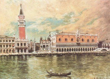 plaza ducal venecia Giorgio de Chirico Surrealismo metafísico Pinturas al óleo